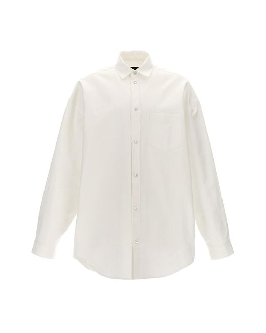 Balenciaga White 'Outerwear' Shirt
