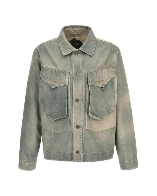 Objects IV Life Gray 'traditional Denim' Jacket for men