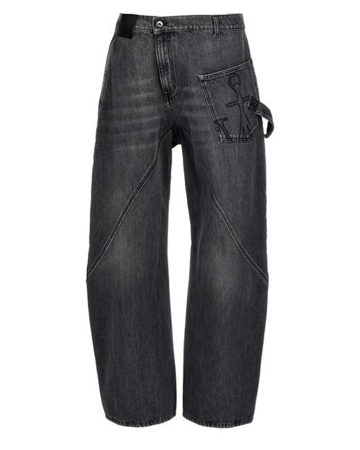 J.W. Anderson Black 'twisted Workwear' Jeans for men