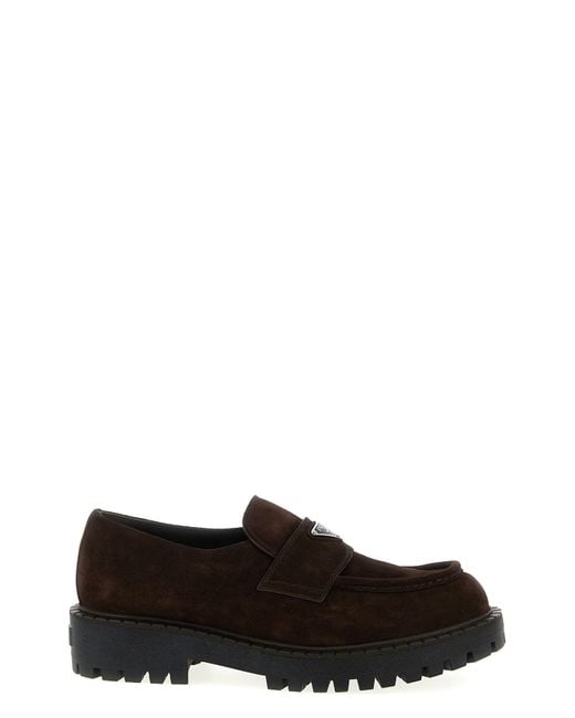 Prada 'Double Chocolate' Loafers in Black for Men Lyst UK