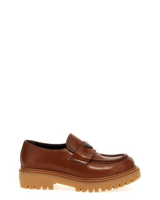 Mocassino 'Double Chocolate' di Prada in Brown da Uomo