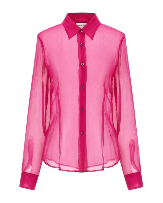 Dries Van Noten Pink 'cloudy' Shirt