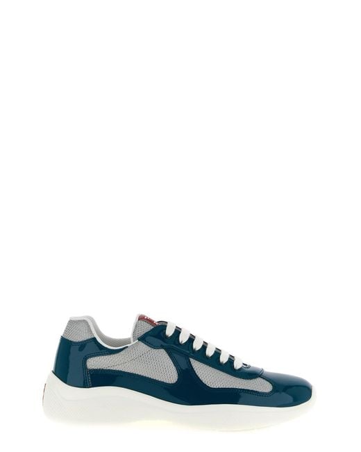 Prada Blue 'america's Cup' Sneakers for men
