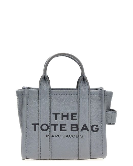 Marc Jacobs Gray 'the Leather Mini Tote' Shopping Bag