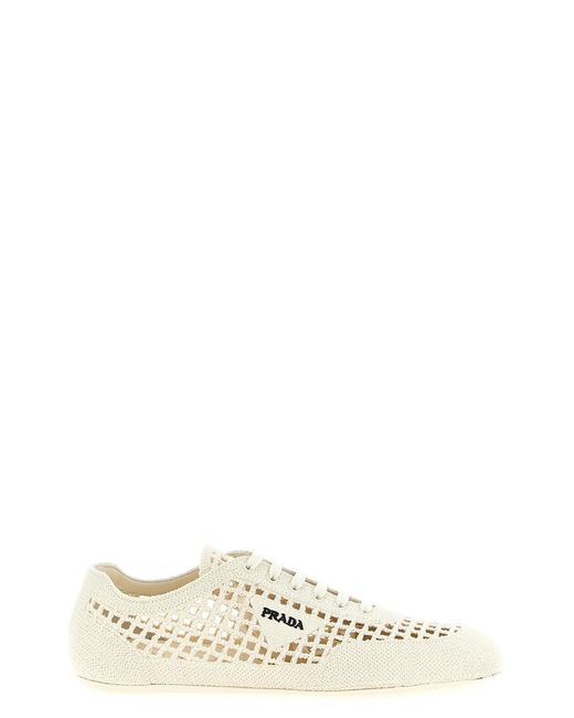 Prada White 'collapse' Sneakers