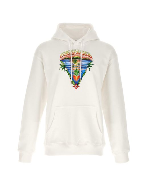 Casablanca White 'innocence Triangle' Hoodie for men