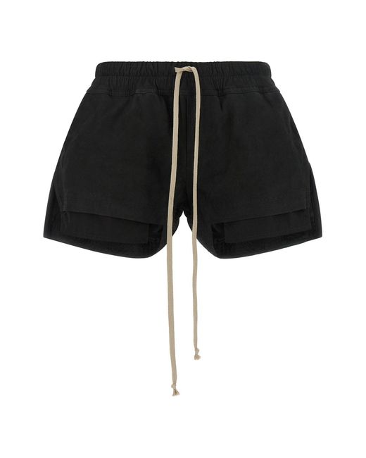 Rick Owens Black 'fog Boxers' Shorts