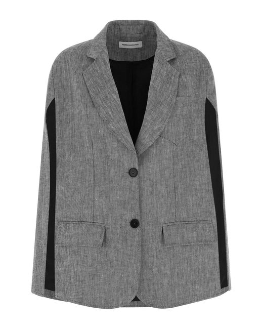 Federica Bonifaci Black 'single-breasted' Cape