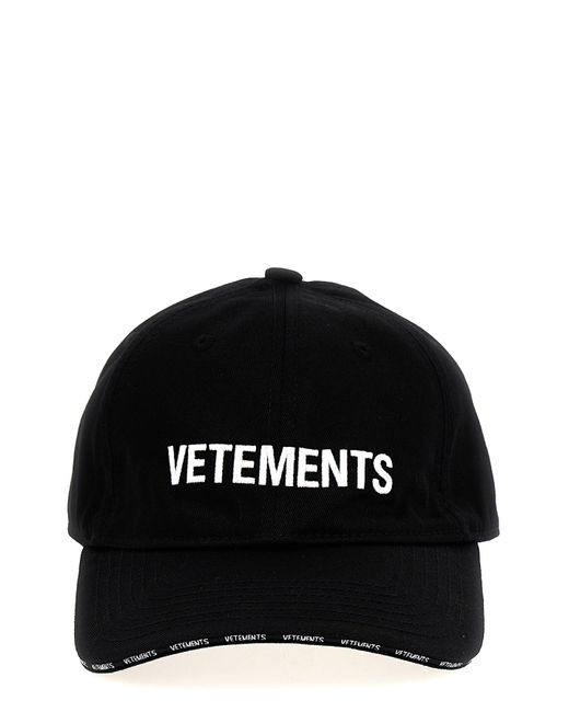 Vetements Black Logo Cap