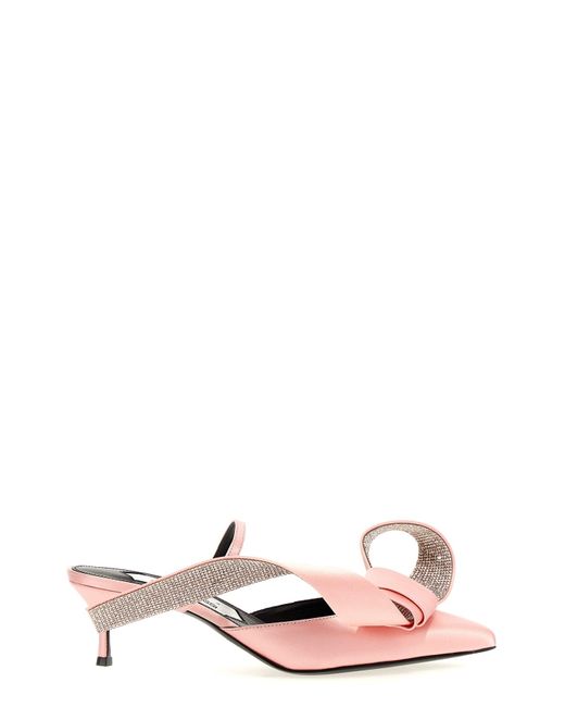 Sergio Rossi Pink X Area 'area Marquise' Mules