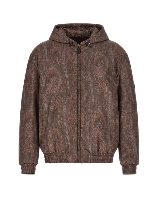 Etro Brown 'arnica' Bomber Jacket for men