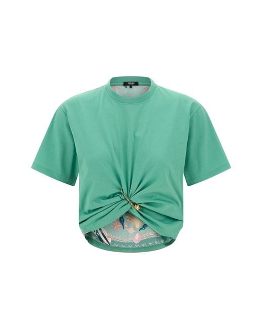 Versace 'underwater Barocco' T-shirt in Green Lyst UK