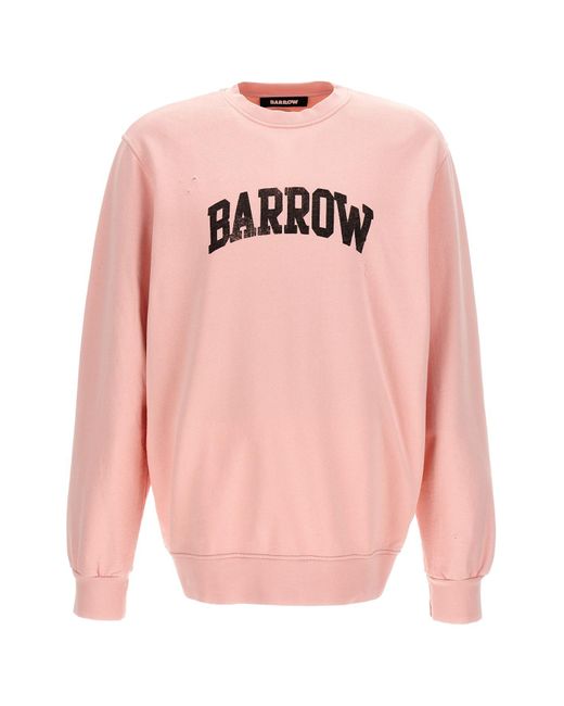 Barrow Sweatshirt Mit Logodruck in Pink für Herren