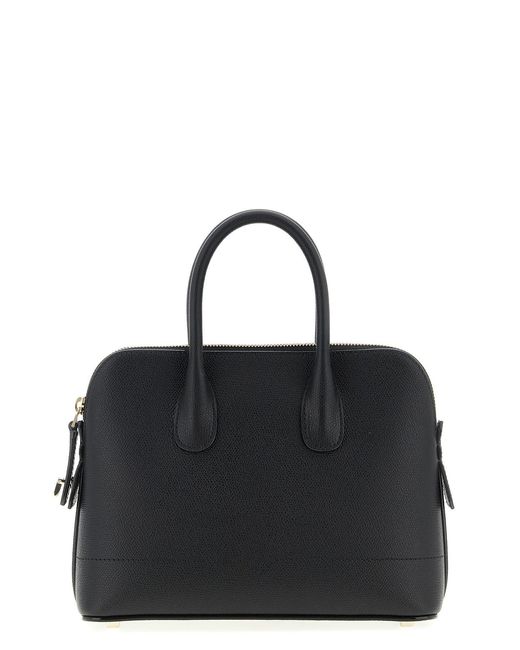 Valextra Black 'mylogo' Mini Handbag