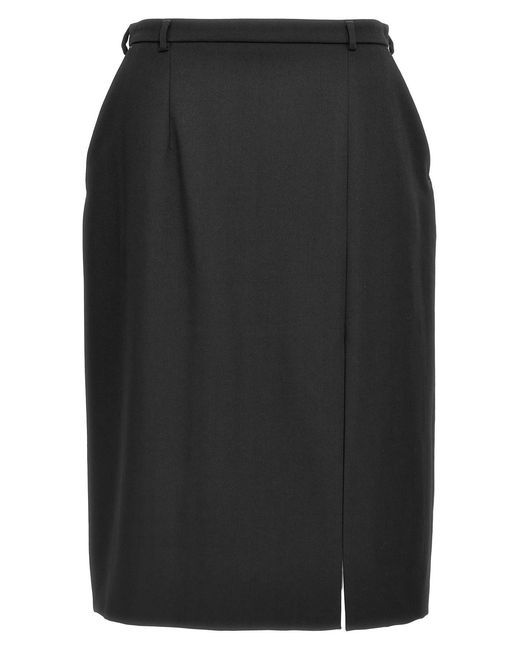 Dolce & Gabbana Black Slit Skirt