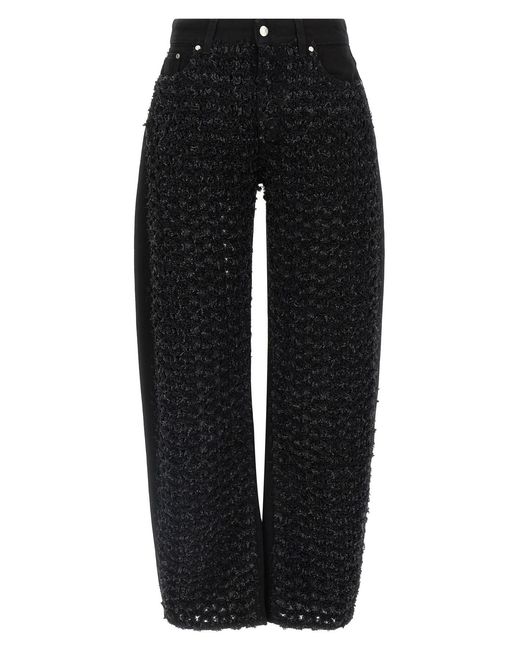 Stella McCartney Black Bouclé Jeans