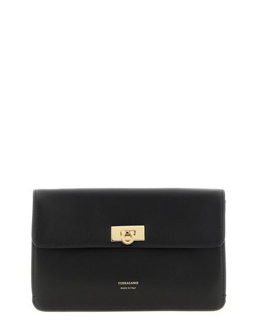 Clutch 'Harley' di Ferragamo in Black