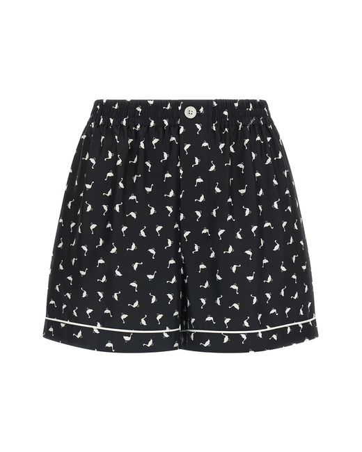 Moschino Black 'oche' Shorts