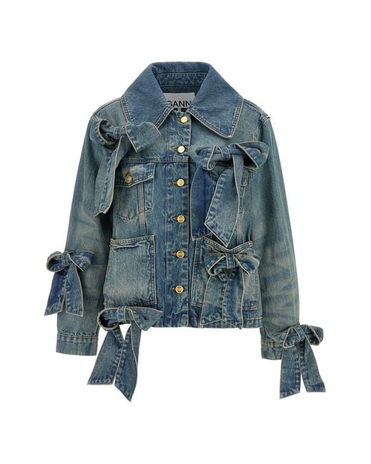 Ganni Blue 'light Rigid Denim' Jacket