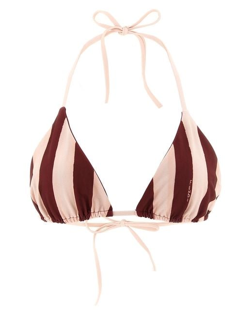 Fendi Pink 'pequin' Reversible Bikini Top