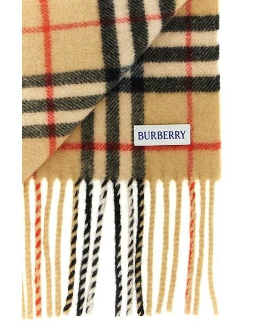 Cashmere Scarf Sciarpe-Uomo di Burberry in Metallic da Uomo