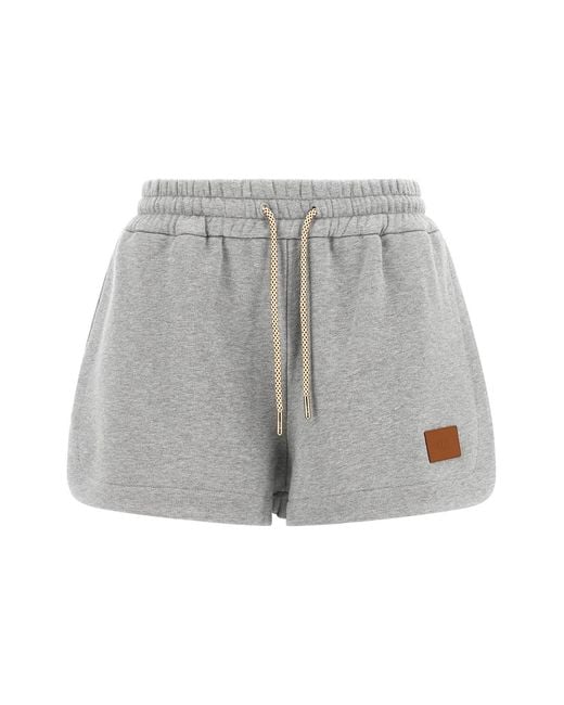 Fendi Gray 'essentia' Sweatshirt Shorts