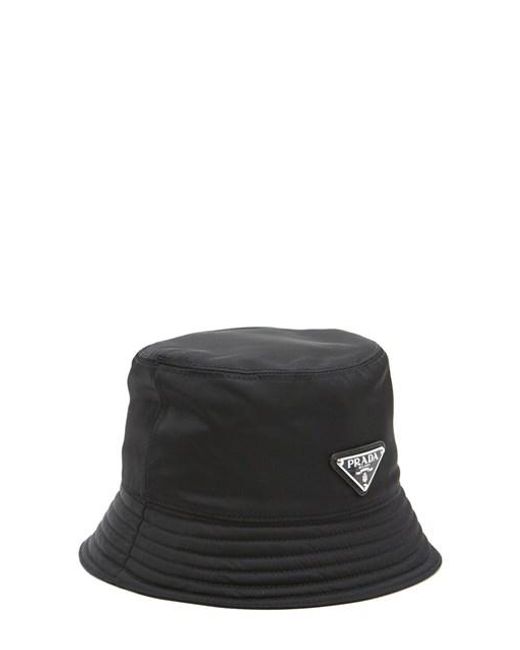 Prada Re-nylon Bucket Hat in Black for Men | Lyst