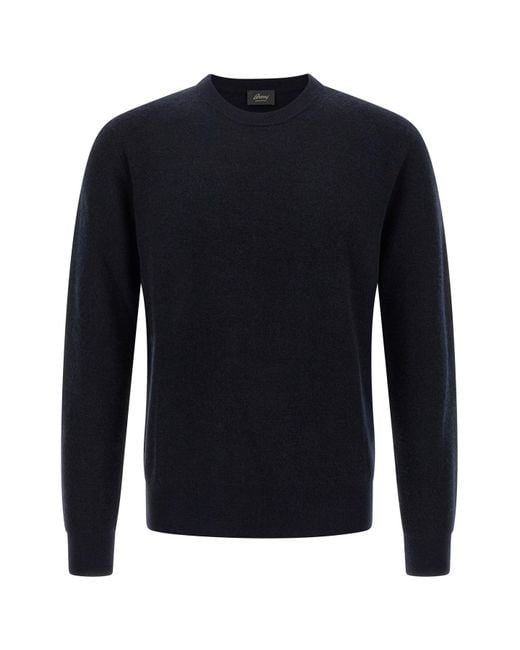 Brioni Kaschmirpullover in Blue für Herren