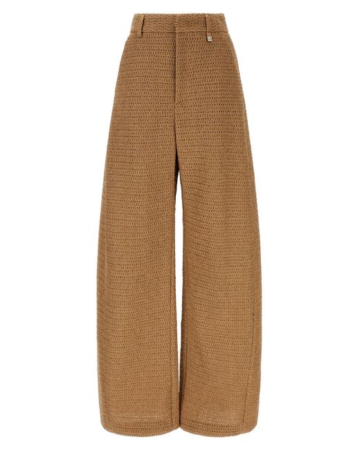 GIUSEPPE DI MORABITO Brown Raffia Pants