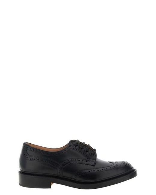 Stringata 'Bourton' di Tricker's in Black da Uomo