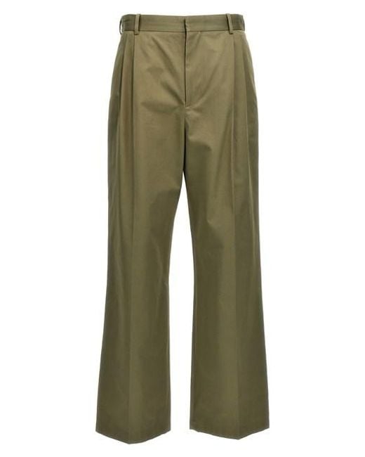 Pantalone piega centrale di Loewe in Green da Uomo