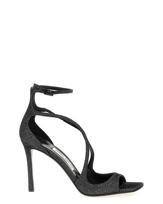 Jimmy Choo Black 'Azia' Sandals