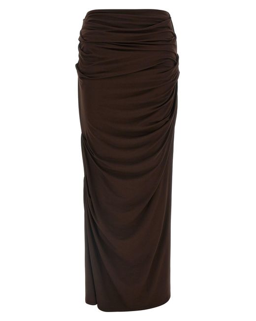 Entire studios Brown 'drape' Skirt