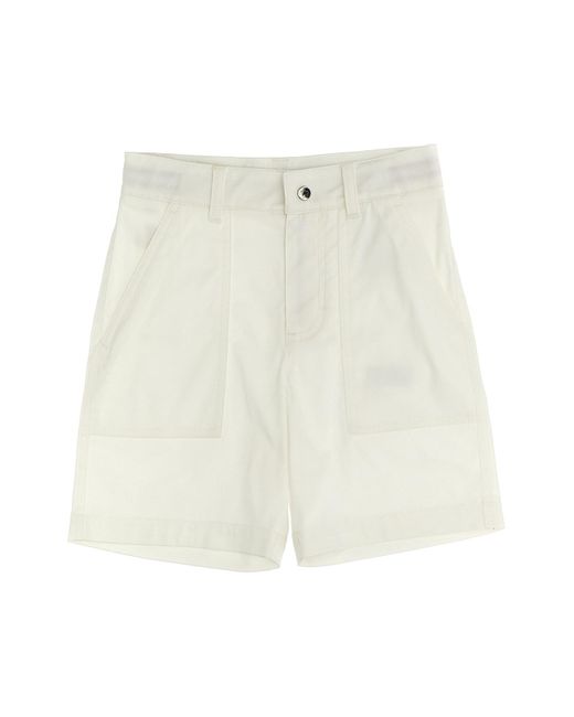 Moncler Shorts Mit Logoaufnäher in White für Herren