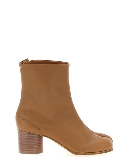 Maison Margiela Brown Tabi' Ankle Boots