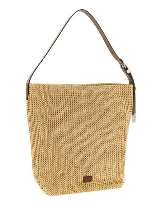 Bucket Rafia di Pinko in Natural