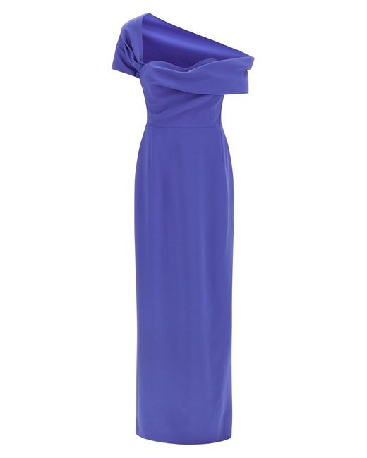 Carolina Herrera Blue Column Dress