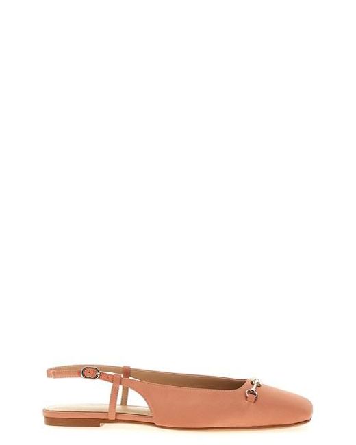 Slingback raso di Twinset in White
