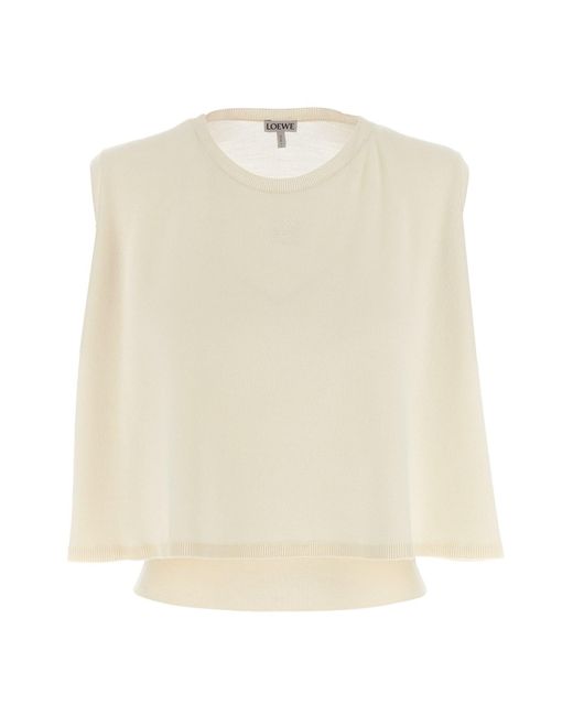 Loewe White Wool Sweater