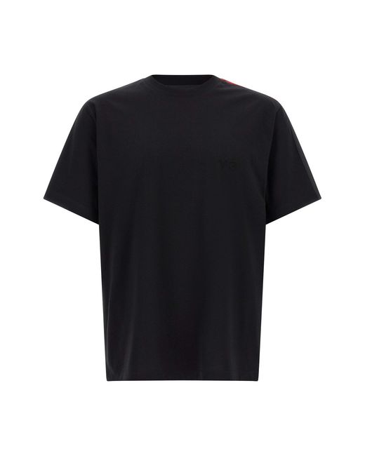 Y-3 Black ' Gradient Stripes' T-shirt for men