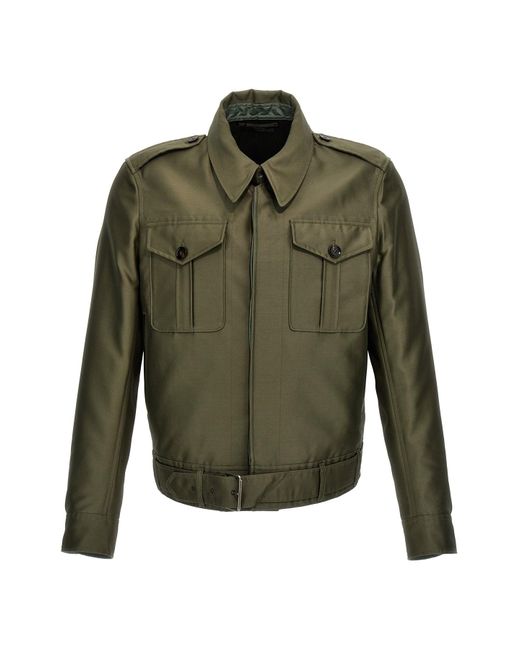 Tom Ford Green 'battle' Jacket for men