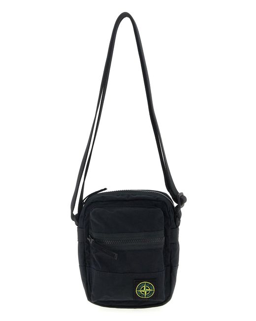 Stone Island Umhängetasche Mit Logoabzeichen in Black für Herren