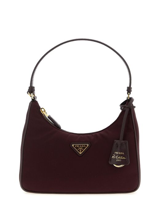 Prada Purple Umhängetasche " Re-Edition 2005"