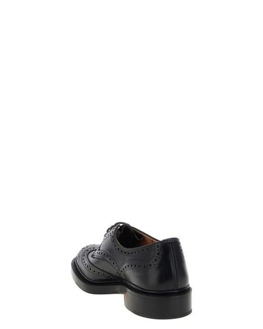 Stringata 'Bourton' di Tricker's in Black da Uomo