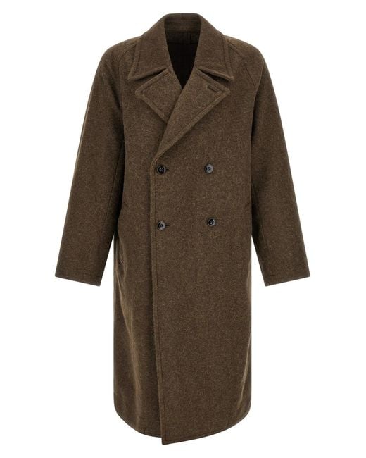 Lemaire Brown 'soft' Coat for men