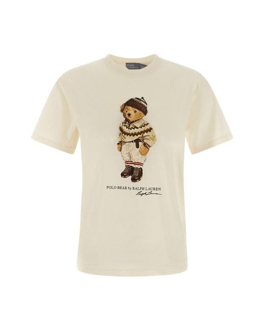 Polo Ralph Lauren White 'polo Bear' T-shirt