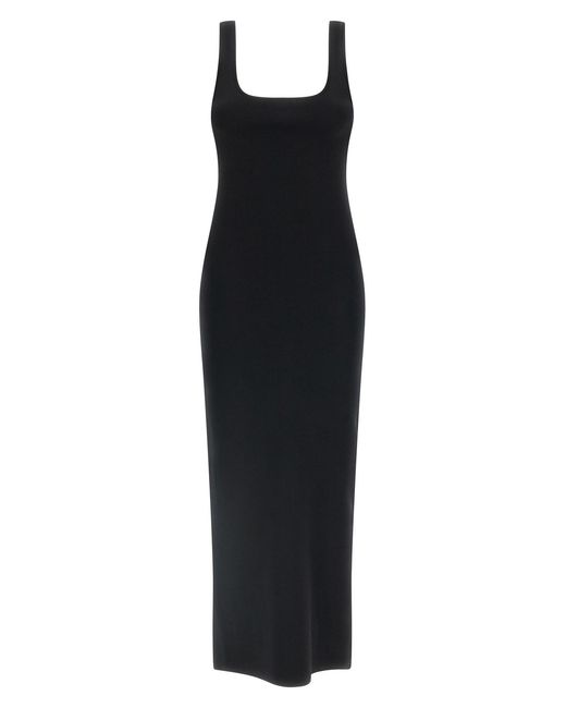 Entire studios Black Squared Neckline Dress