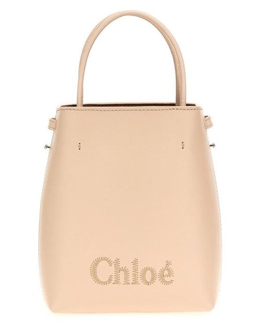 Chloé Natural 'micro Chloe Sense' Bucket Bag