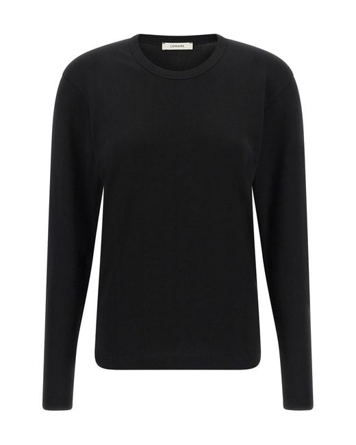 Lemaire Black Cotton Sweater