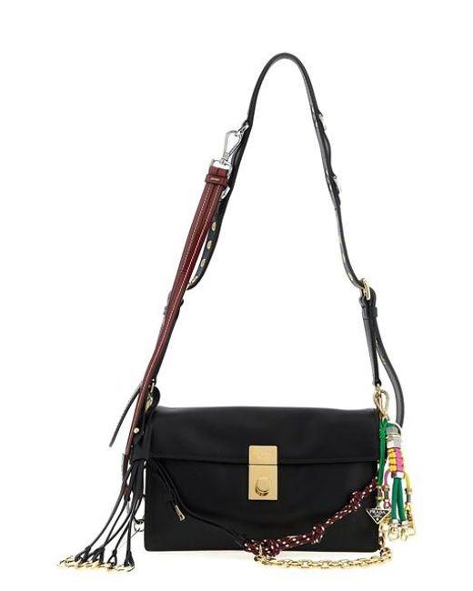 Prada Black Soft Sound' Small Shoulder Bag